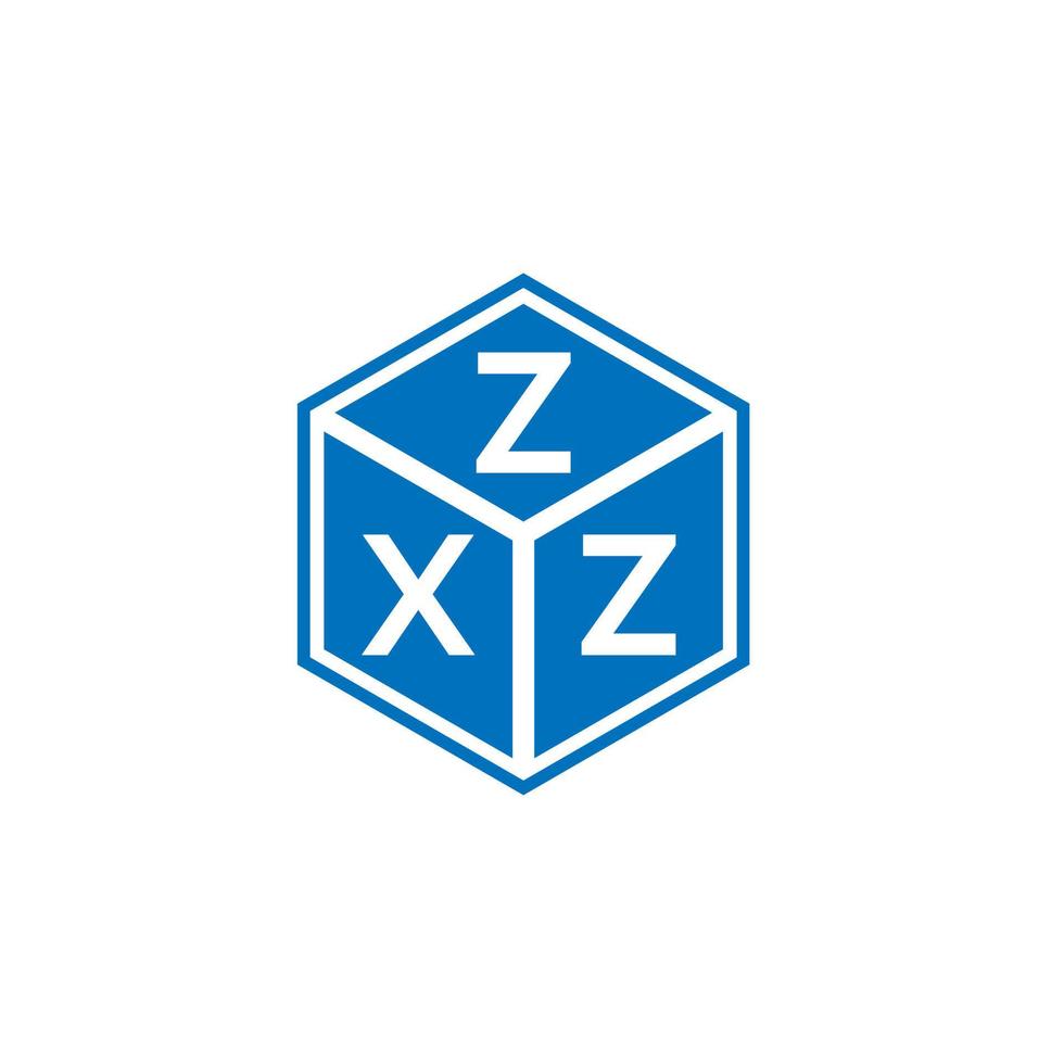 diseño de logotipo de letra zxz sobre fondo blanco. concepto de logotipo de letra inicial creativa zxz. diseño de letras zxz. vector