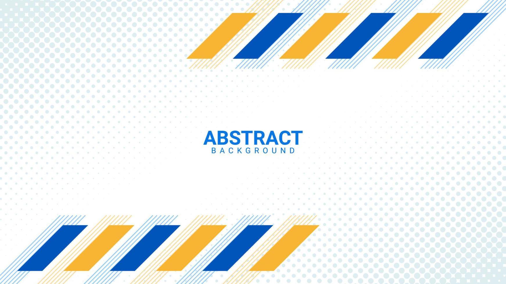 geometric abstract background in blue and yellow vector