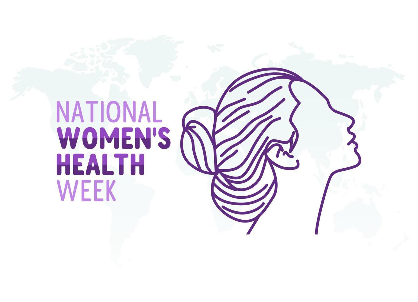 vector graphic of national women's health day good for national women's