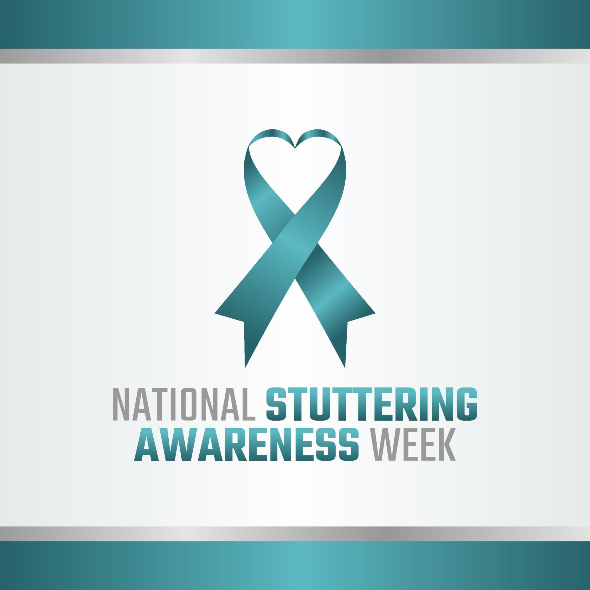 vector graphic of national stuttering awareness week good for national