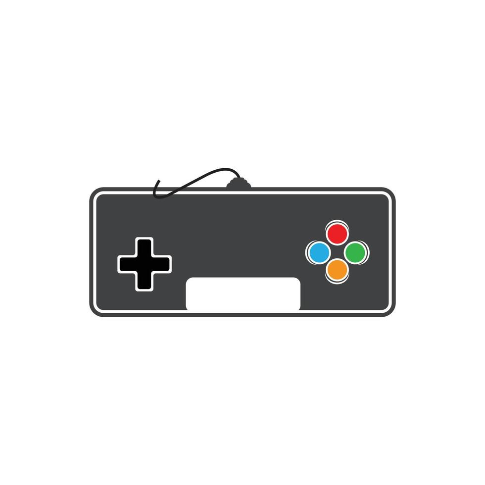 simple and cool free game stick icon vector logo