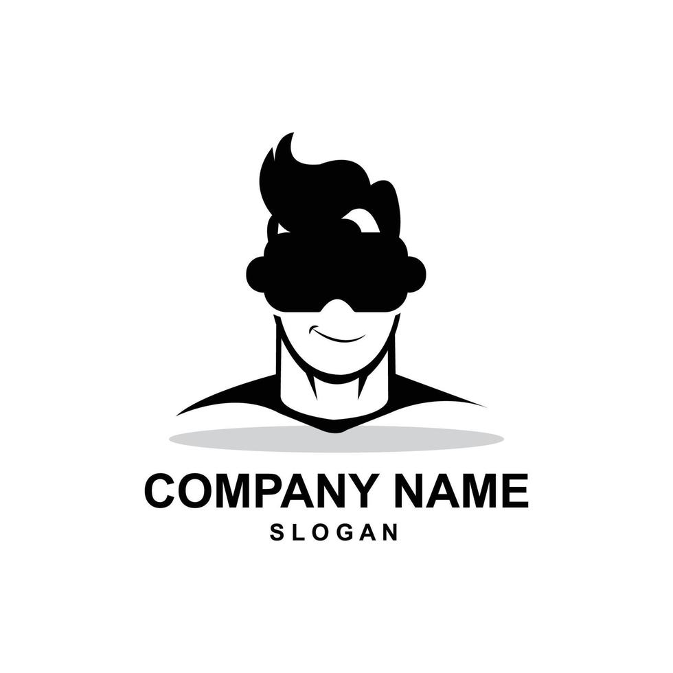 human virtual reality logo vector symbol icon