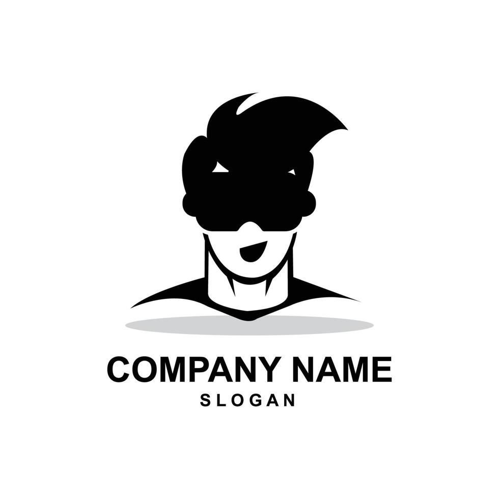 human virtual reality logo vector symbol icon