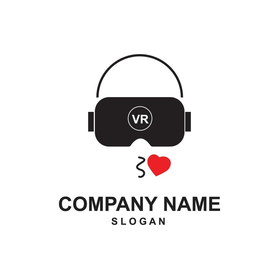 human virtual reality logo vector symbol icon