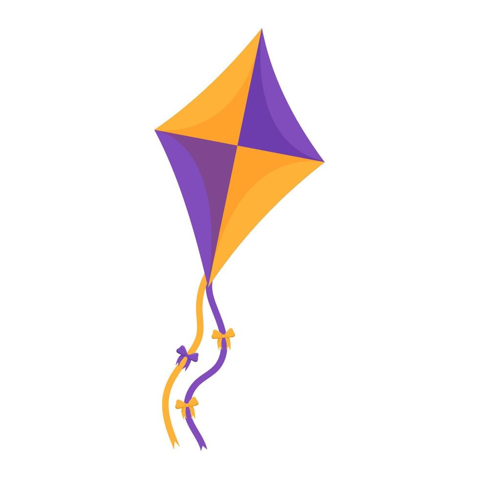 Flying wind kite. Makar Sankranti festival. Illustration wind kite game. vector