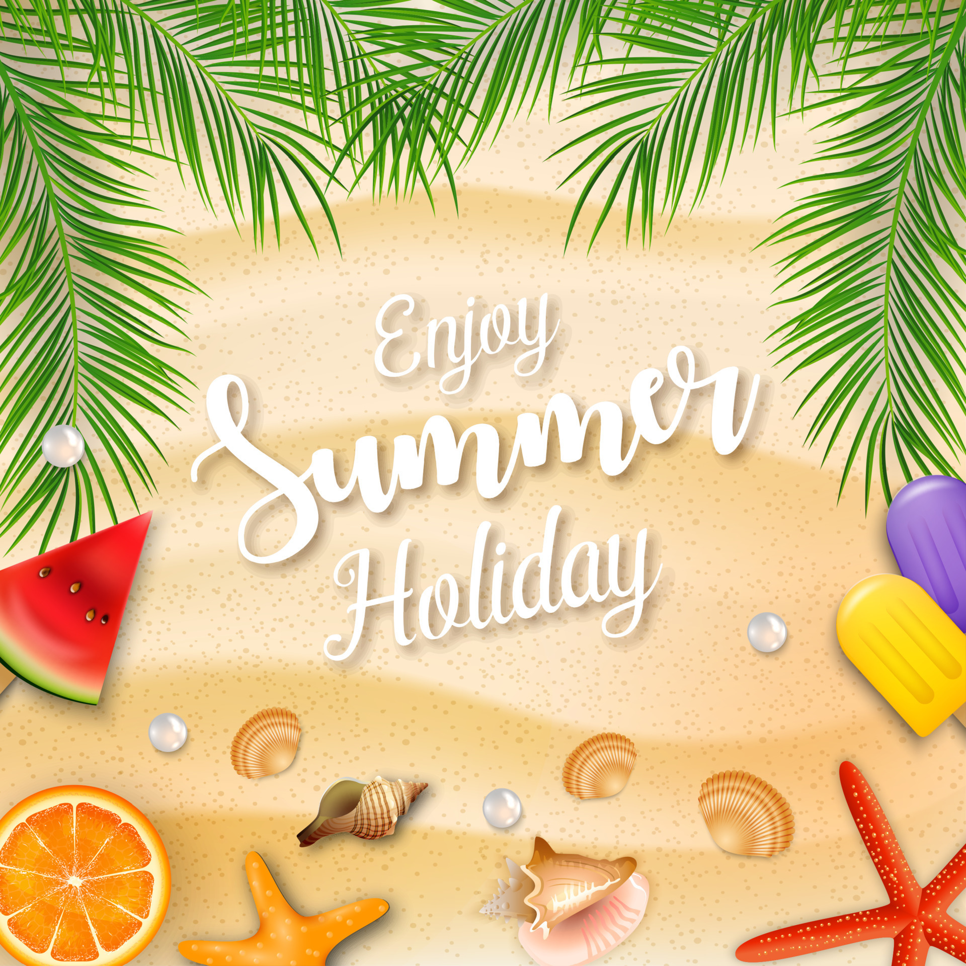 Holiday banner design. Enjoy summer. Enjoy summer holidays картинки. Have good summer holidays. Summer holidays надпись.
