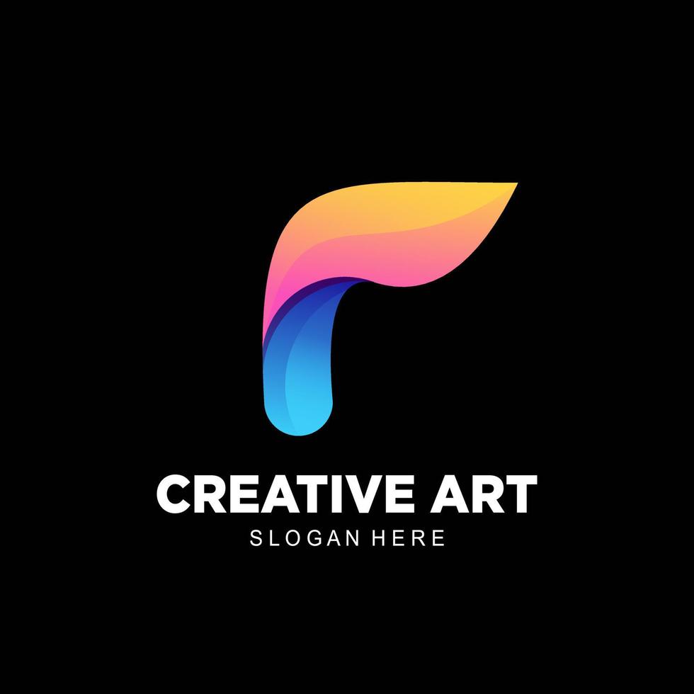 creative logo icon colorful gradient design vector