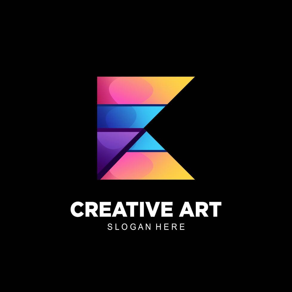 creative logo icon colorful gradient design vector