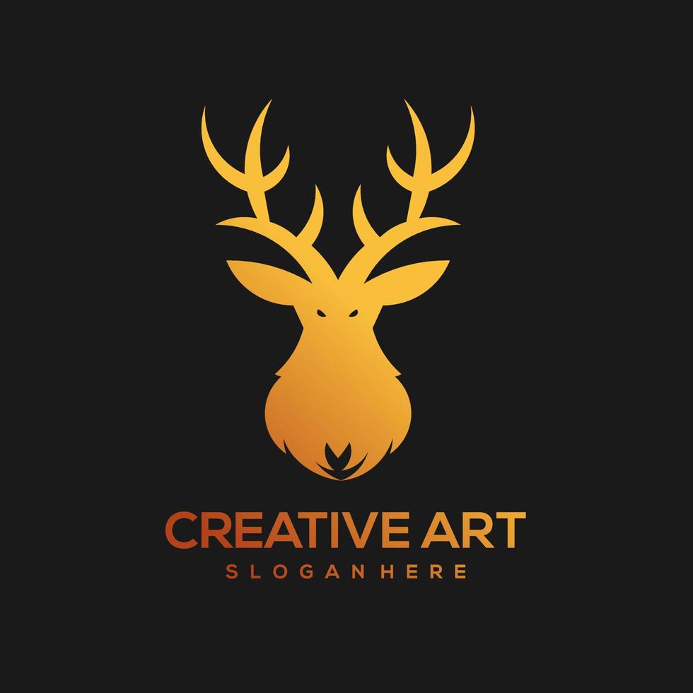 ciervo mascota logo diseño Clásico vector