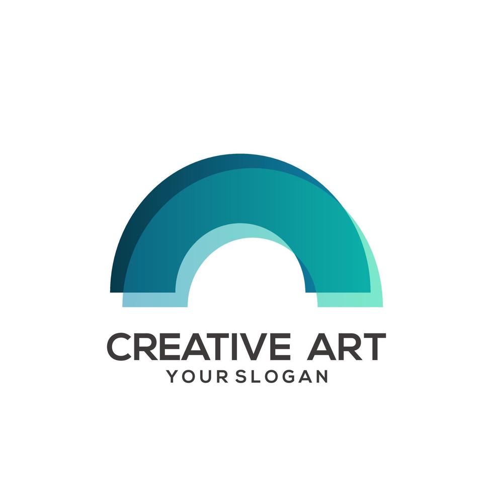 Magnet logo gradient colorful design vector