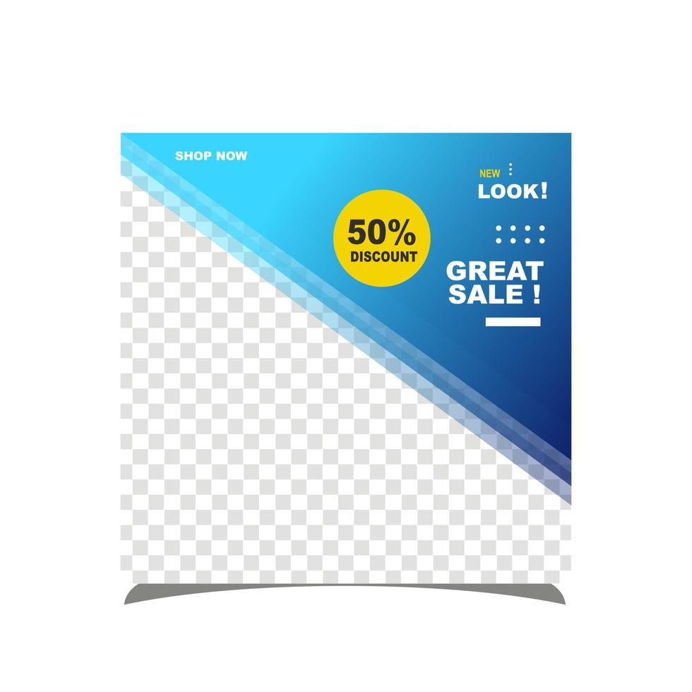 Social media template design modern professional vector