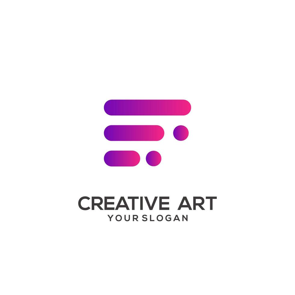 Shopping bag design logo gradient colorful vector