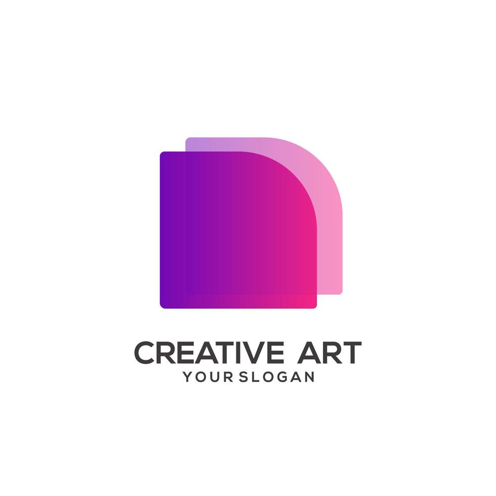 Logo colorful design logo gradient colorful vector