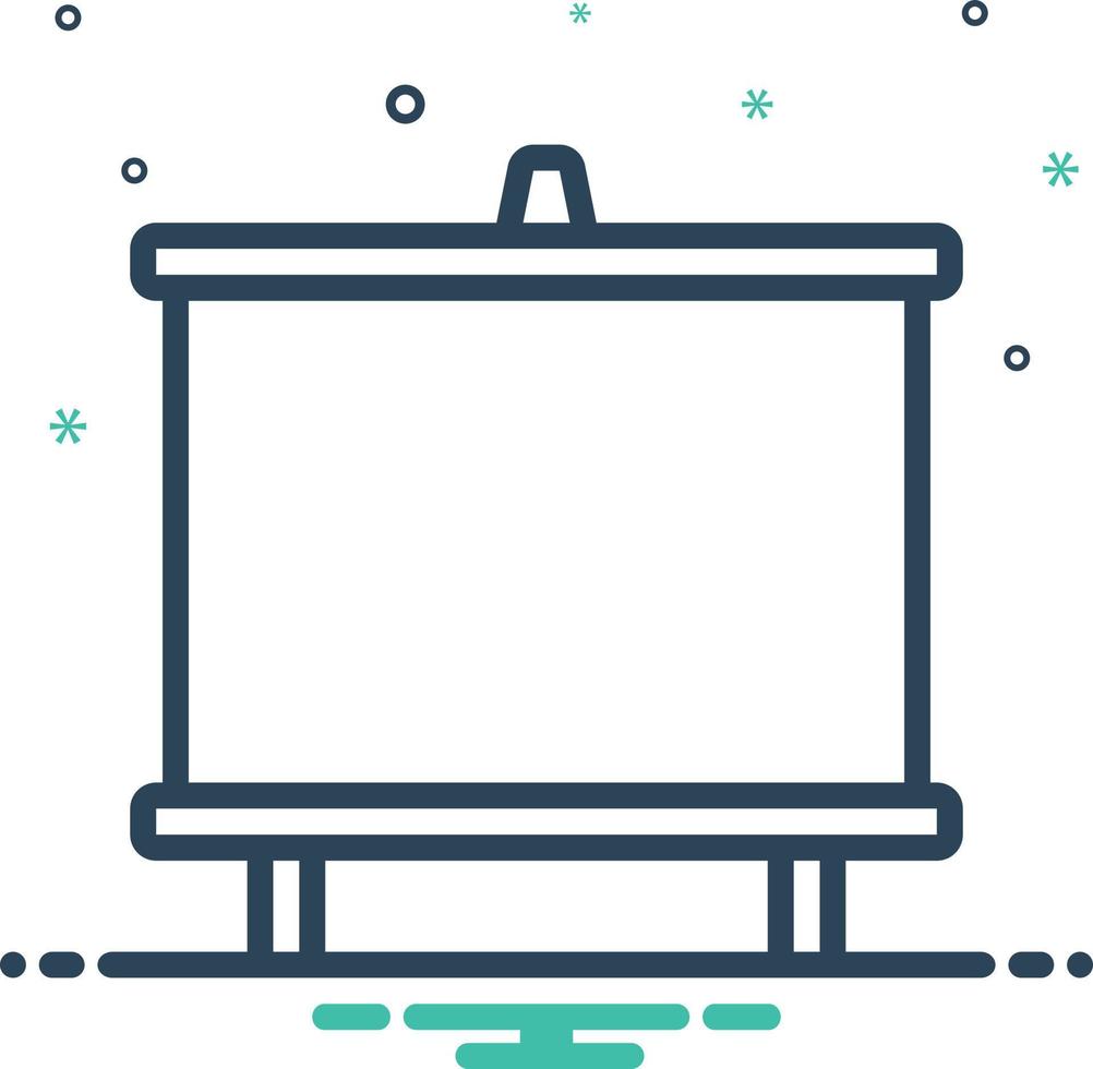 Mix icon for whiteboard vector