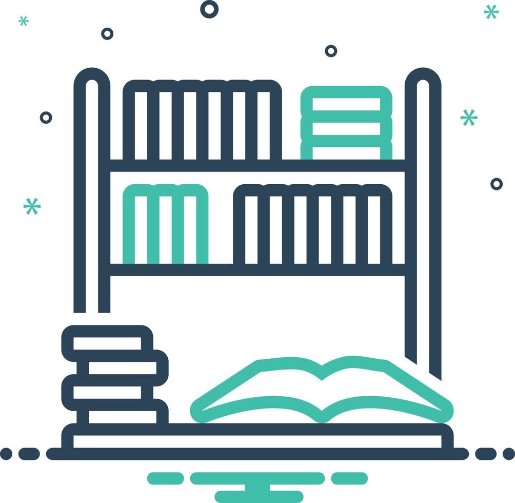 icono de mezcla para biblioteca vector