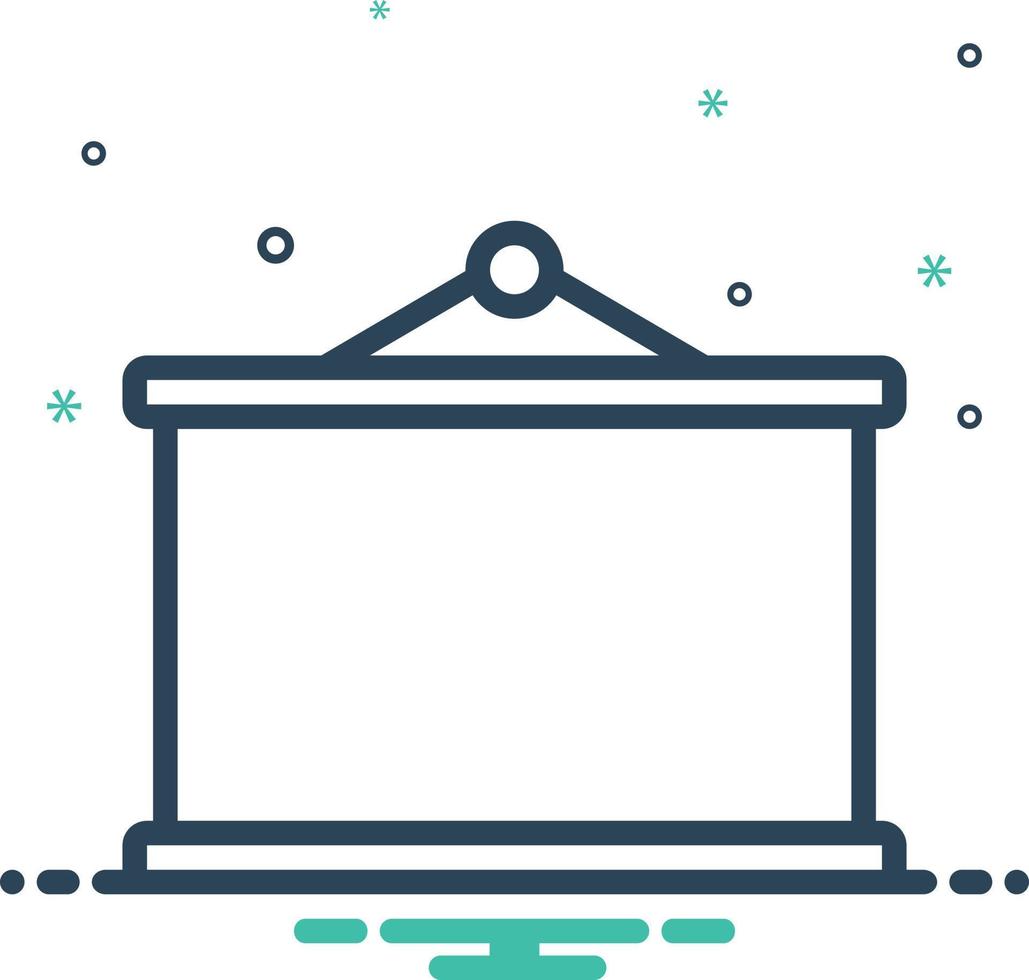 Mix icon for blackboard vector