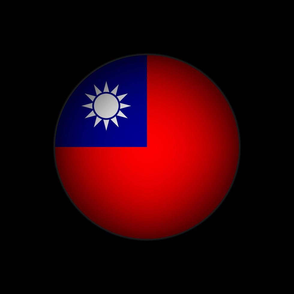 país taiwán. bandera de taiwán ilustración vectorial vector