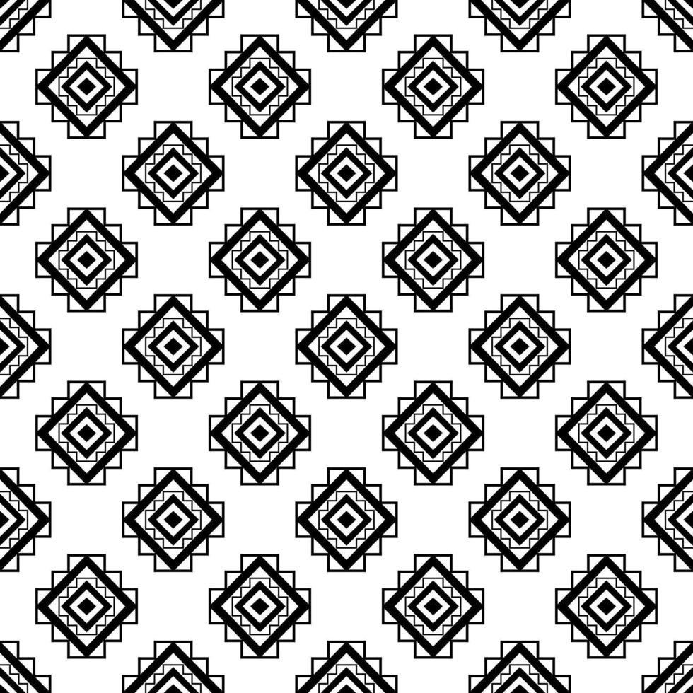 black and white native asian ethnic geometric vector