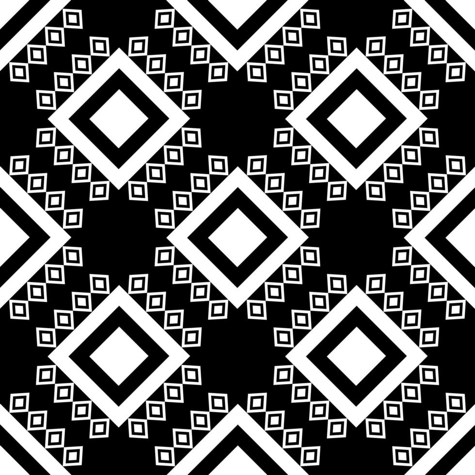 black and white native asian ethnic geometric vector