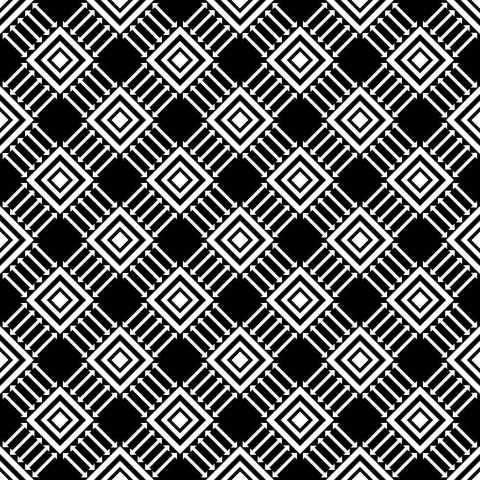 black and white native asian ethnic geometric vector