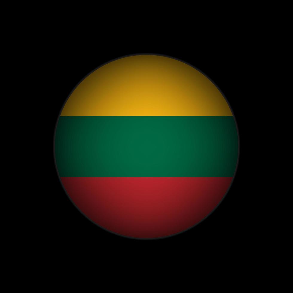 Coutry Lithuania. Lithuania flag. Vector illustration.