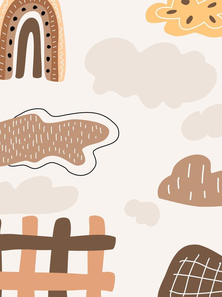 A collection of  boho abstract background patterns for cards, posters, paper designs, frames, canvas prints, worksheets, fashion and more. vector