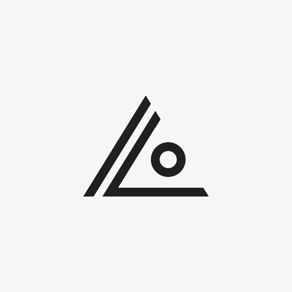 letter ILO logogram design concept vector