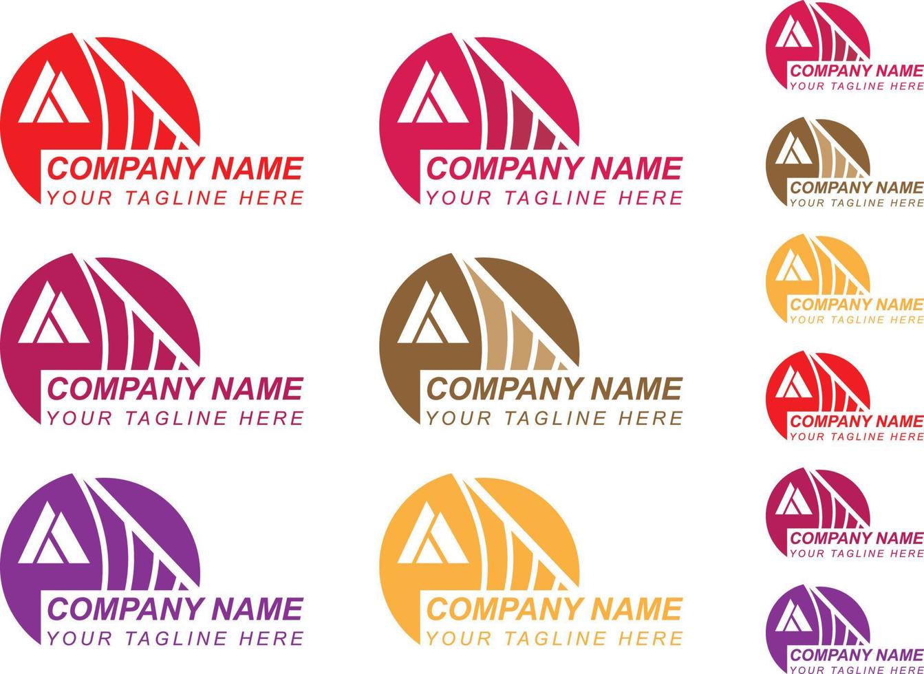 Building logo design for your business vector