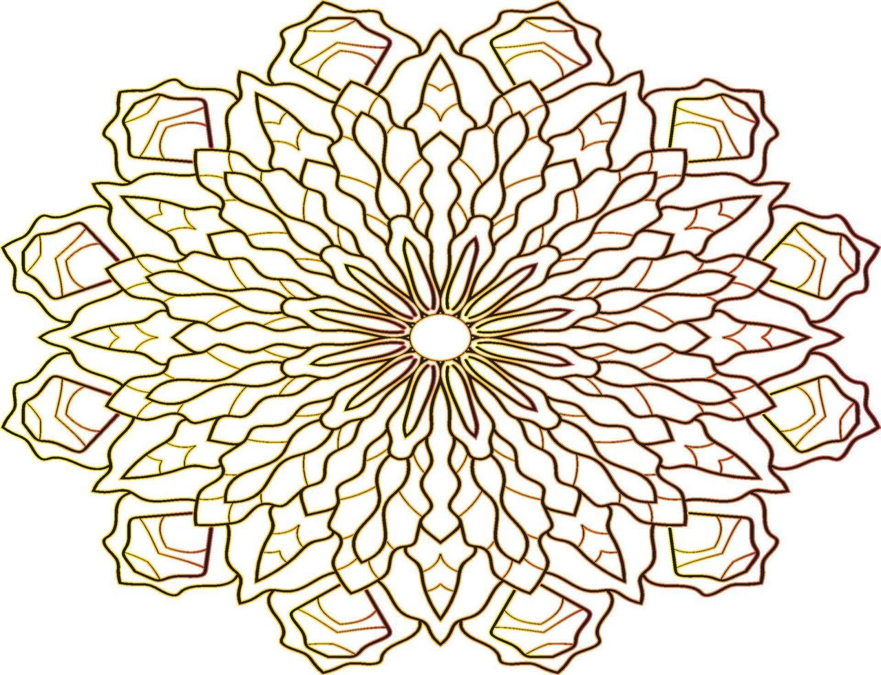Mandala flower art design vector