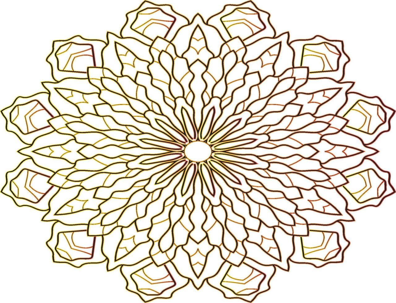 Mandala flower art design vector