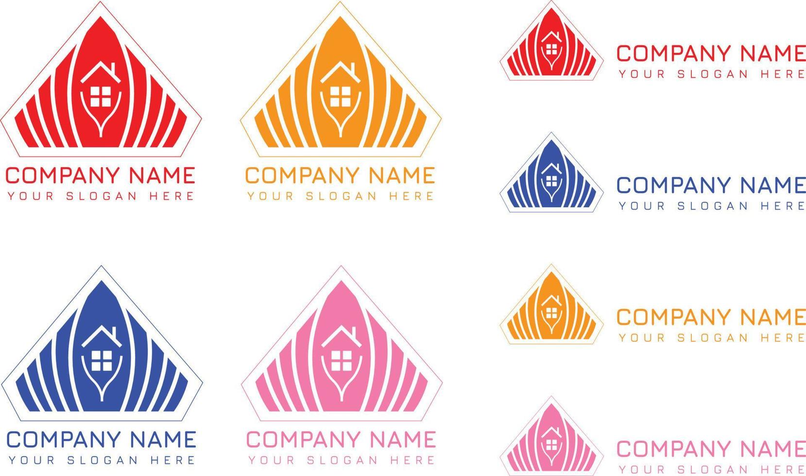 Building logo design for your Business vector