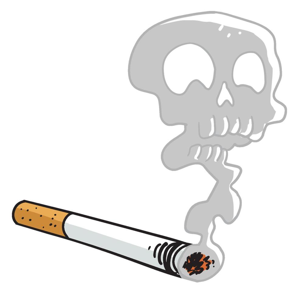 Cigar with caravela smoke vector