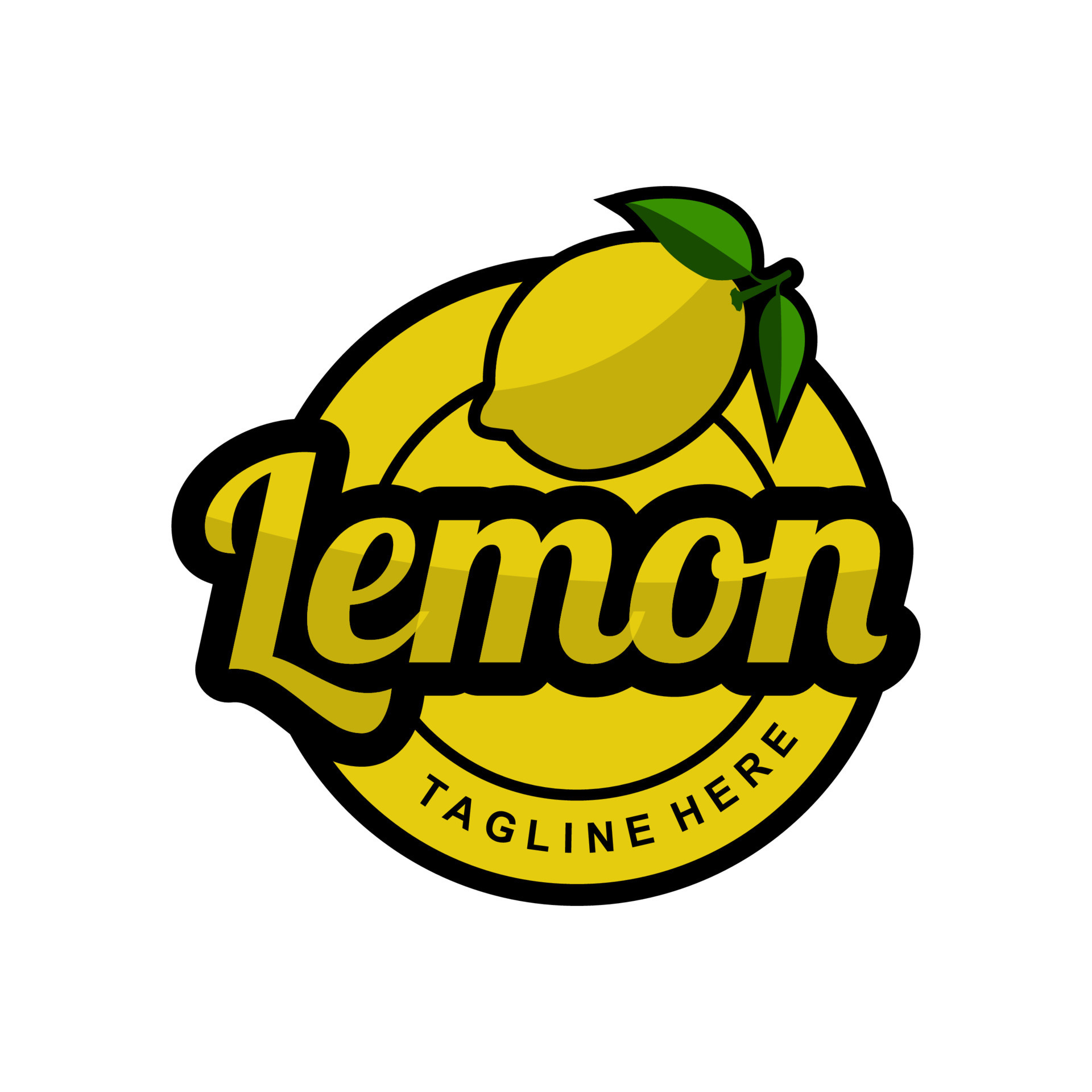 lemon logo design creative 19849238 Vector Art at Vecteezy