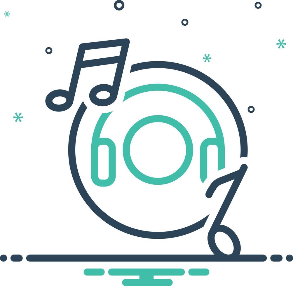 Mix icon for music vector