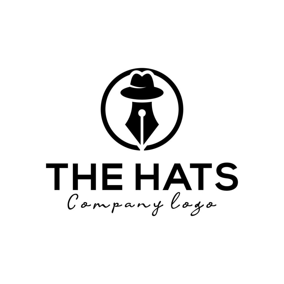 hats pentool logo design 19849340 Vector Art at Vecteezy