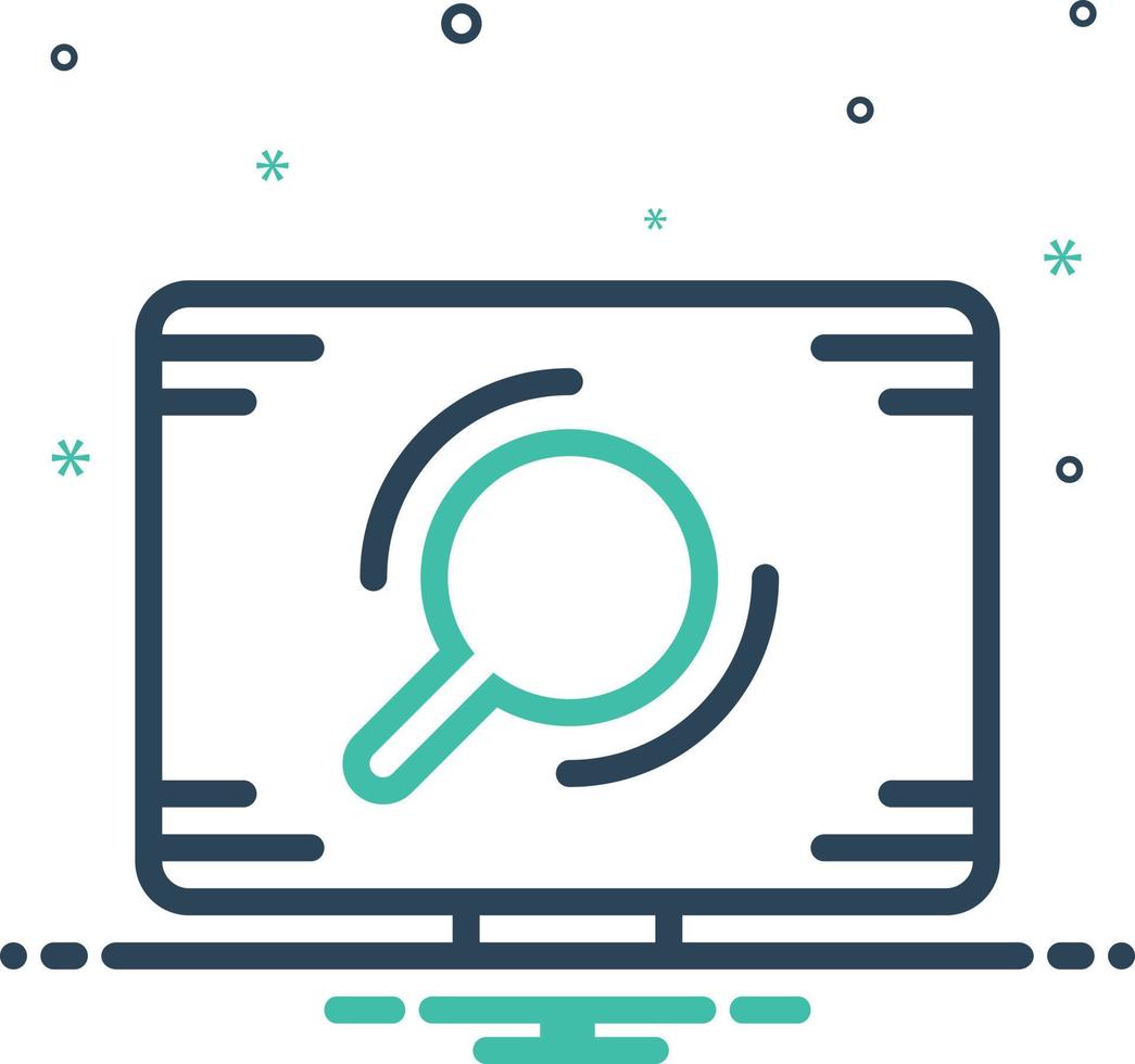 Mix icon for search process 19849352 Vector Art at Vecteezy