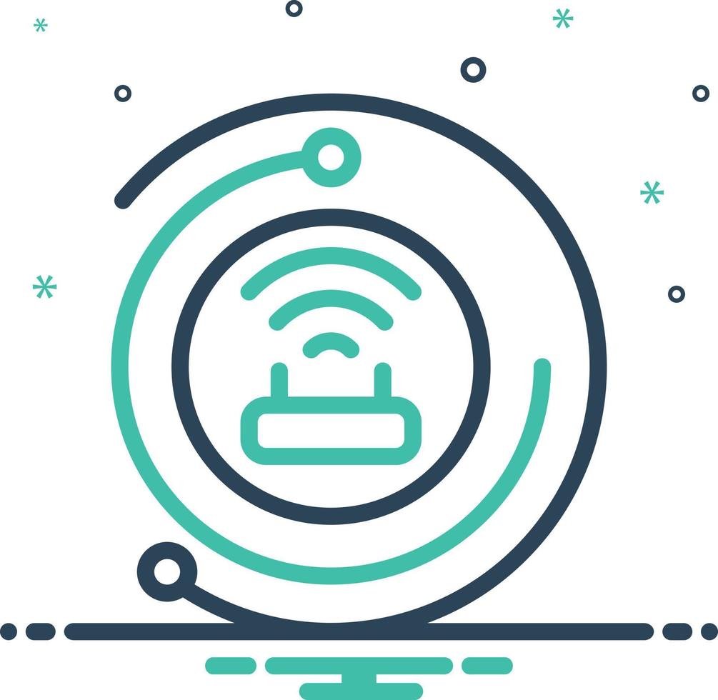 Mix icon for internet vector