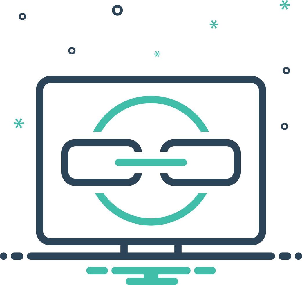 Mix icon for backlinks vector