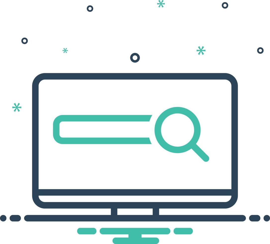 Mix icon for search engine vector