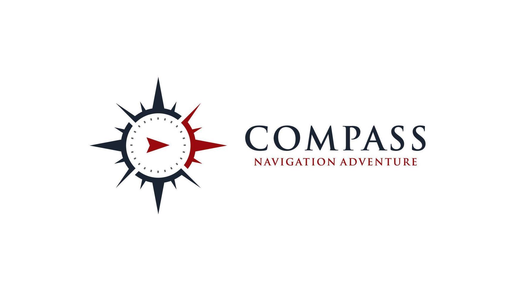 compass navigation logo company name vector