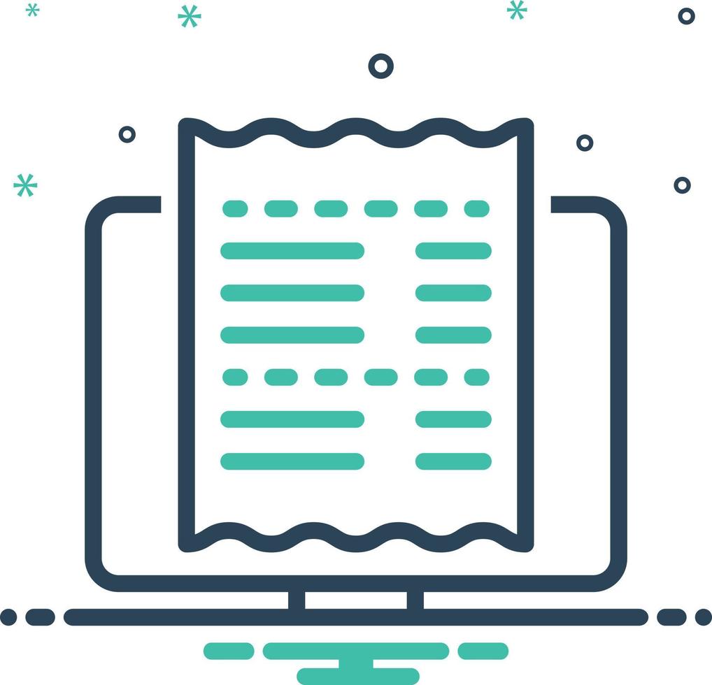 Mix icon for order checkout vector