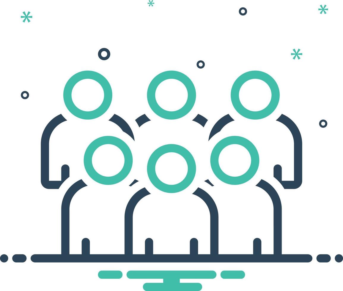 Mix icon for group vector