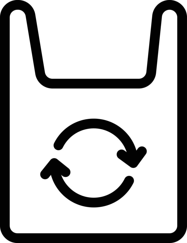recycle bag vector illustration on a background.Premium quality symbols.vector icons for concept and graphic design.