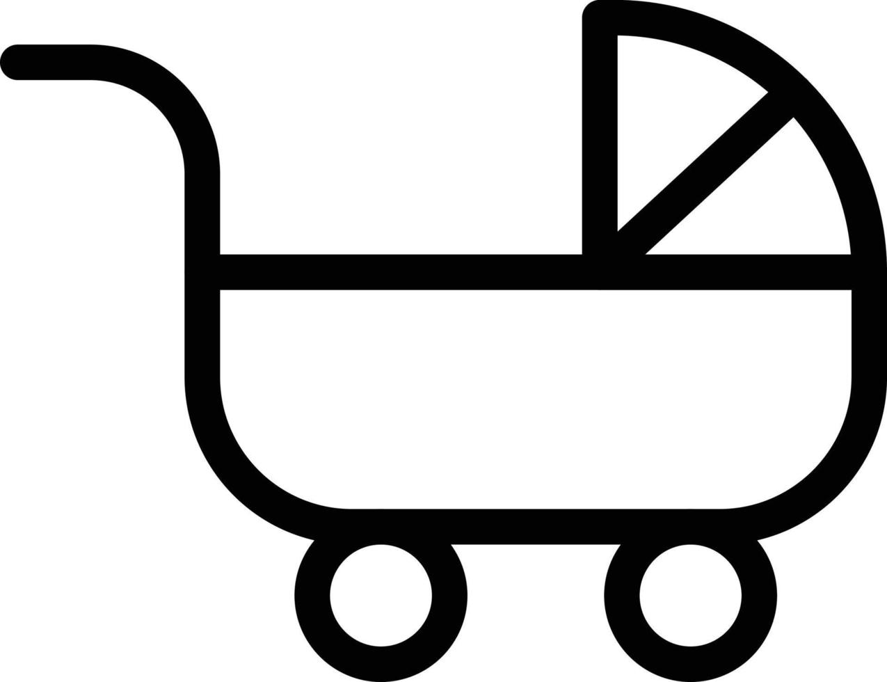 pram vector illustration on a background.Premium quality symbols.vector icons for concept and graphic design.