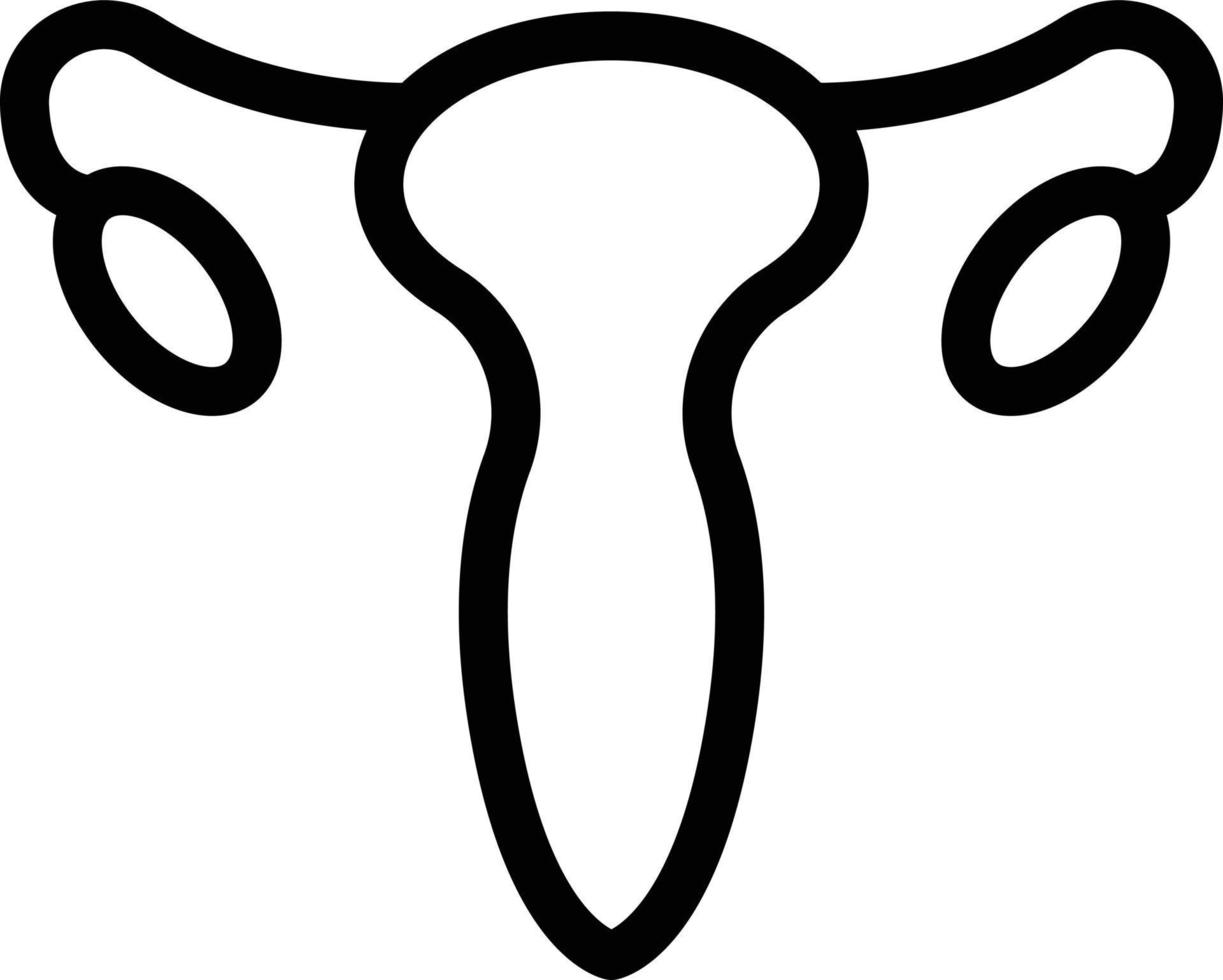 uterus vector illustration on a background.Premium quality symbols.vector icons for concept and graphic design.