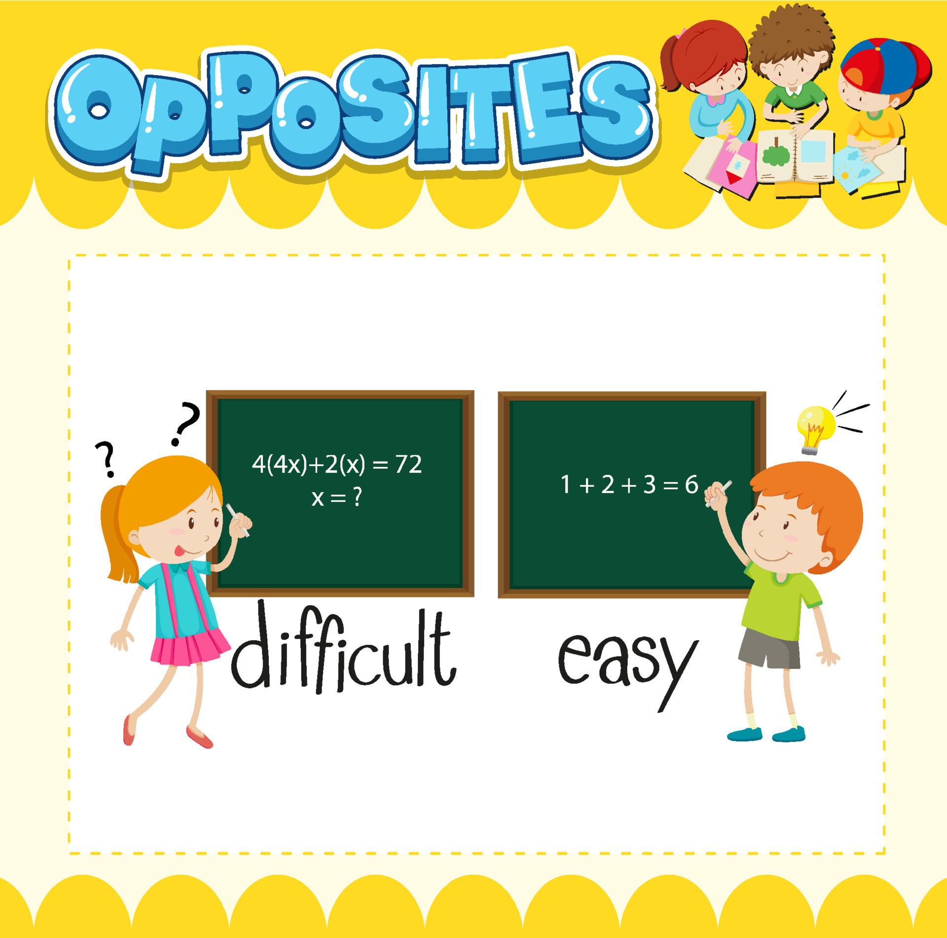 Opposite Words For Difficult And Easy 19850000 Vector Art At Vecteezy opposite-words-for-difficult-and-easy-19850000-vector-art-at-vecteezy