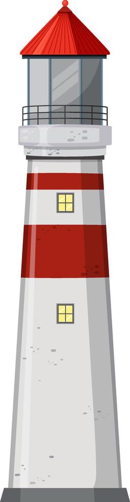 A lighthouse on white background vector