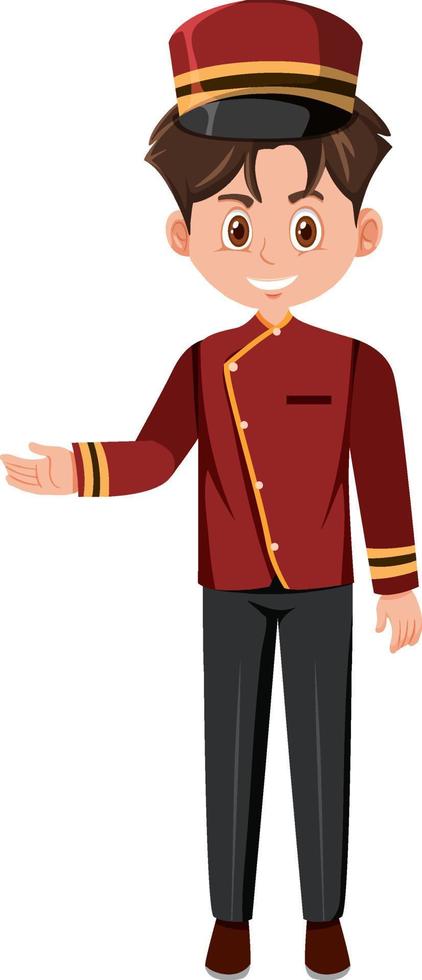 Bellman in red costume vector