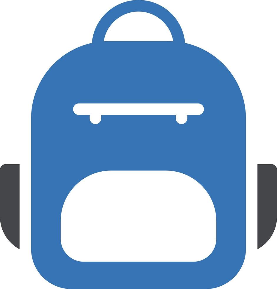 ilustración de vector de mochila en un fondo. símbolos de calidad premium. iconos vectoriales para concepto y diseño gráfico.