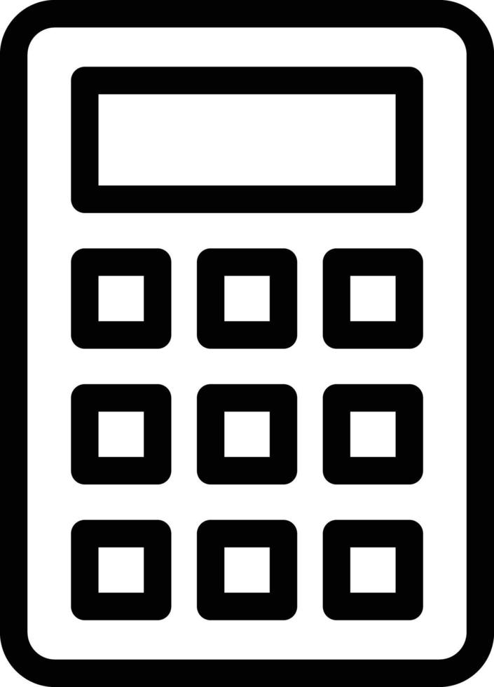 ilustración de vector de calculadora en un fondo. símbolos de calidad premium. iconos vectoriales para concepto y diseño gráfico.